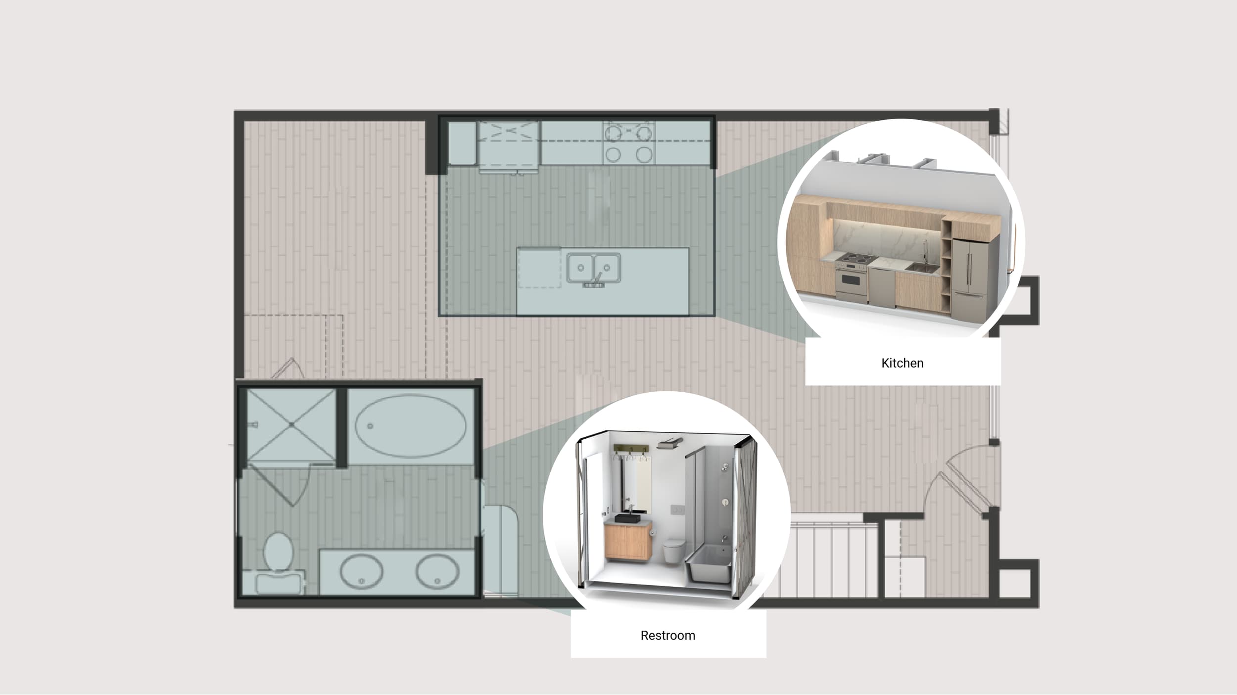 Residential floor plan example